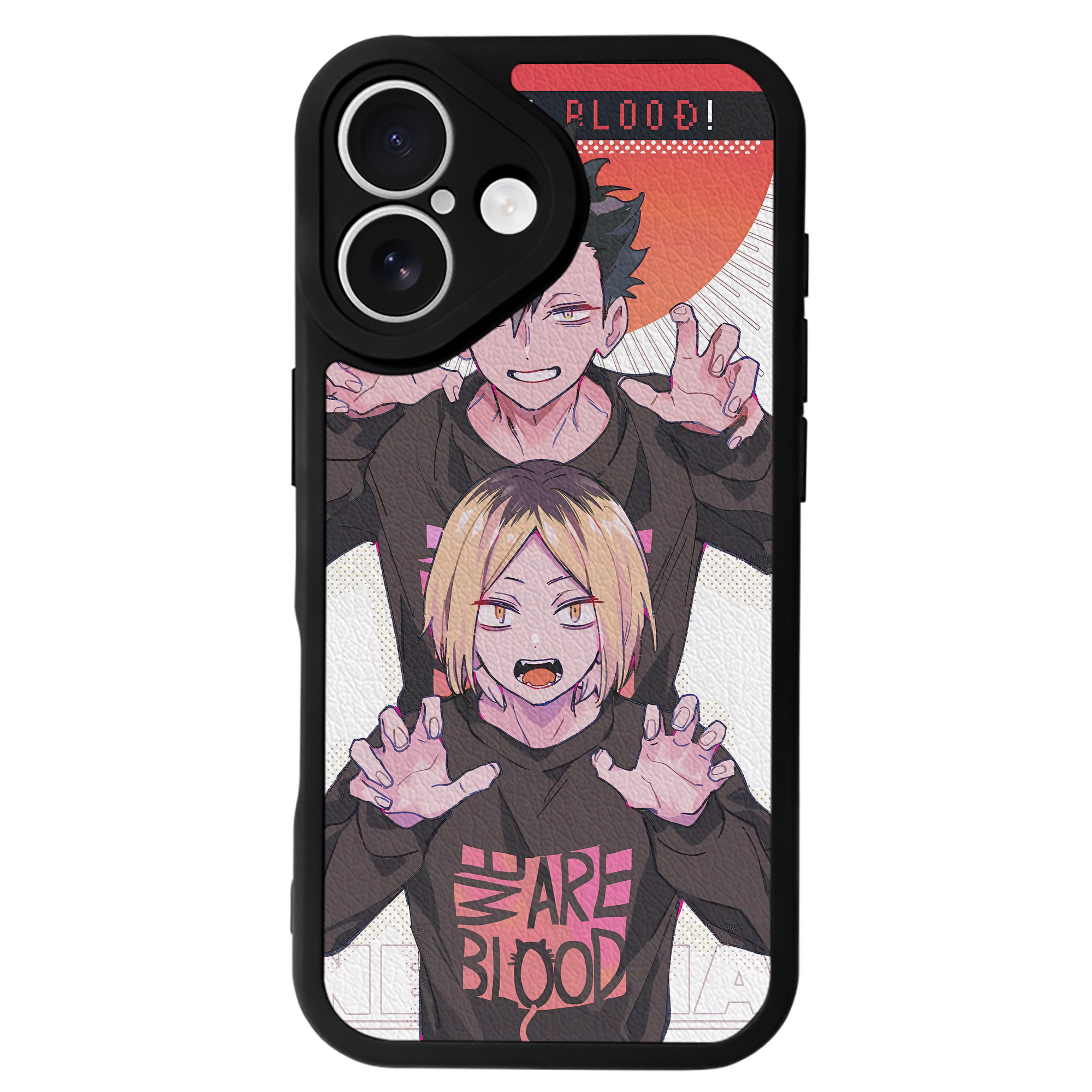 （画像用） ハイキュー!! Haikyu!! 【iPhone 16シリーズ対応】シリコンスマホケース（レザー調） 材質：シリコン